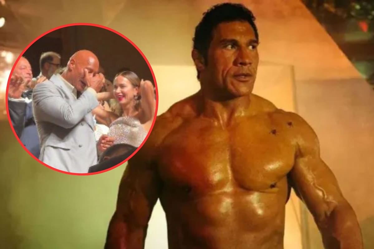 Dwayne Johnson rompe en llanto al recibir ovación de 15 minutos en el Festival de Venecia por “The Smashing Machine”