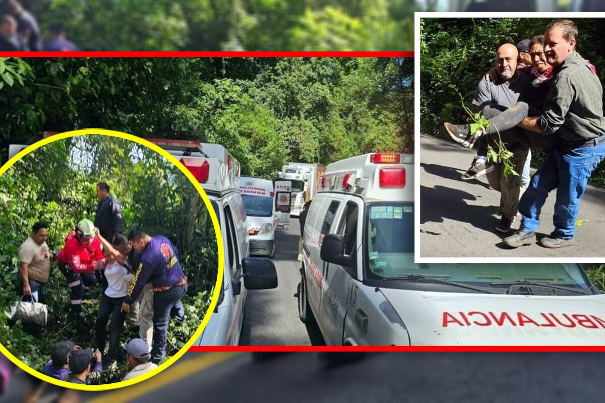 Reportan 4 muertos y más de 30 lesionados tras caída en un barranco de camión de pasajeros en Veracruz