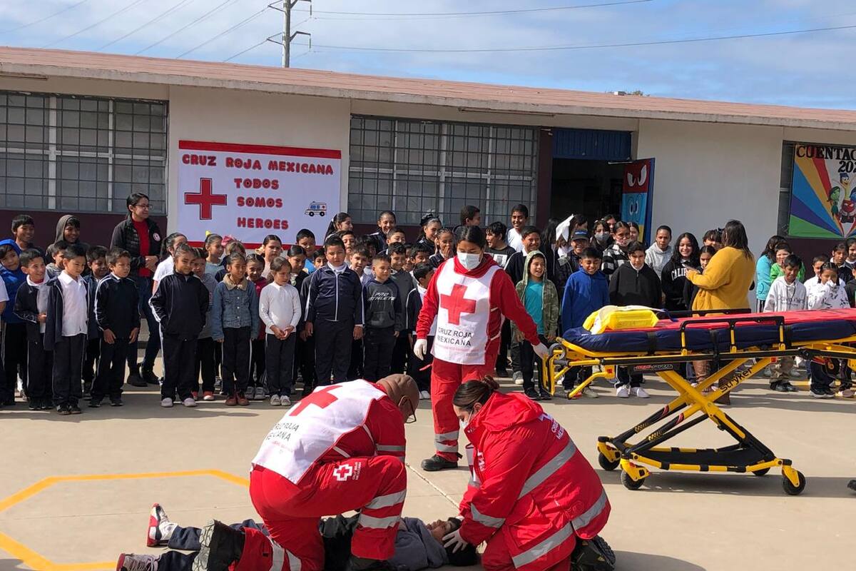 Arranca colecta de Cruz Roja en escuelas de Rosarito