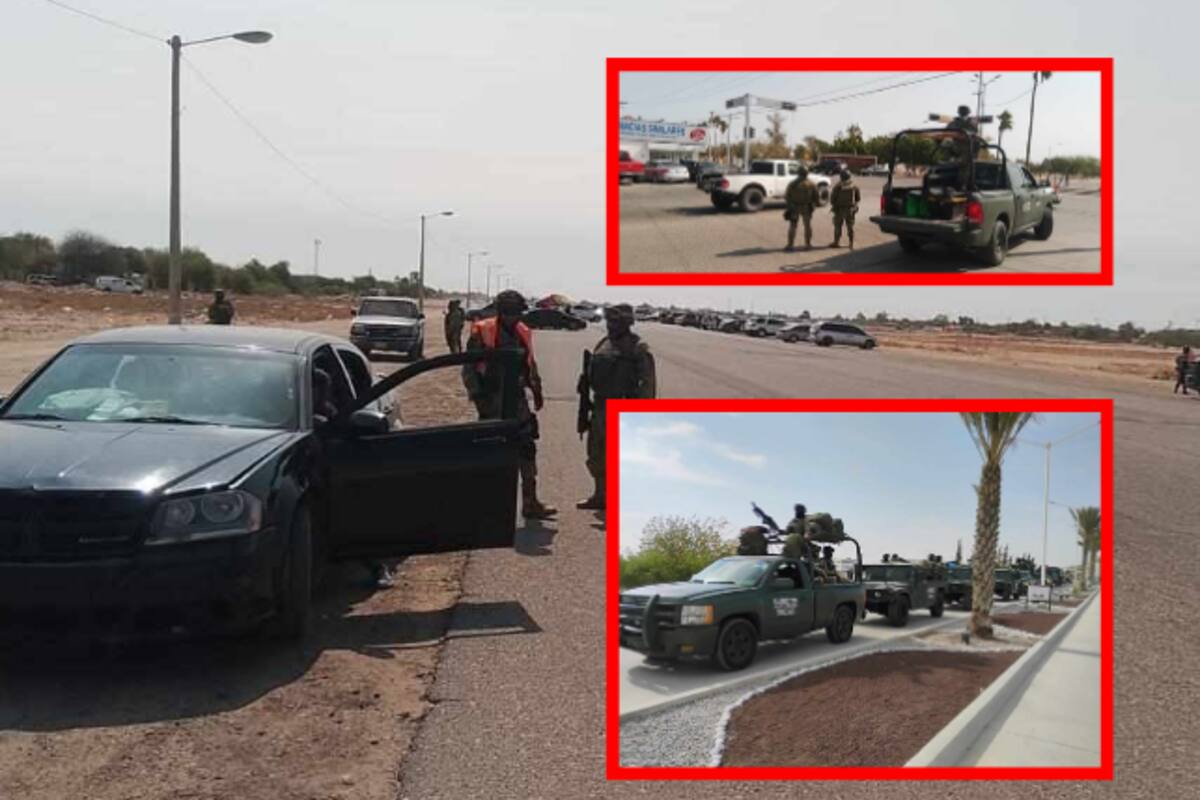 Llegan 300 militares a San Luis Río Colorado