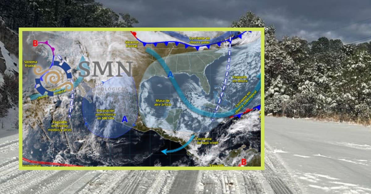 Viento, lluvias y heladas se acercan a México este fin de semana