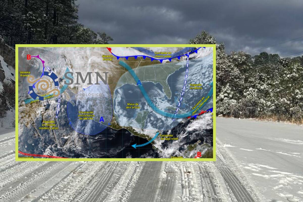 Masa de aire frío ‘congelará’ estas ciudades viernes y sábado; habrá temperaturas de hasta -10 °C, lluvias y fuertes vientos