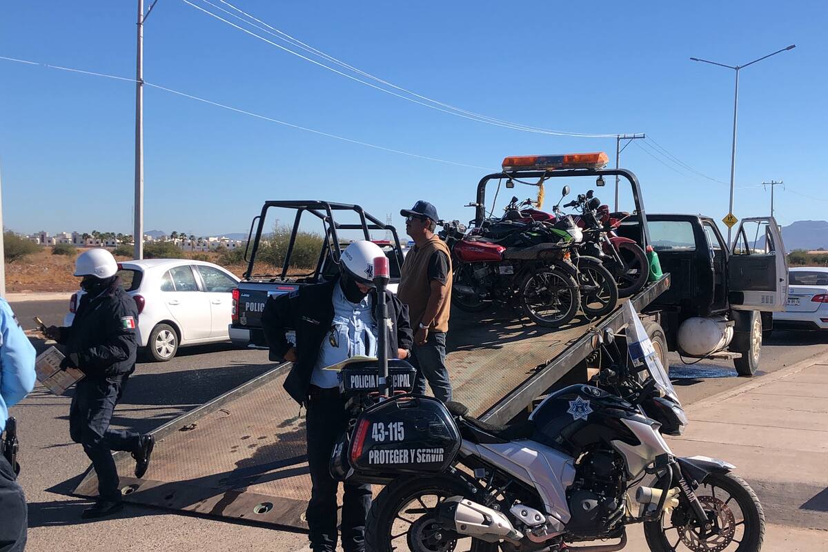 Retienen hasta 25 motos por día en Cajeme