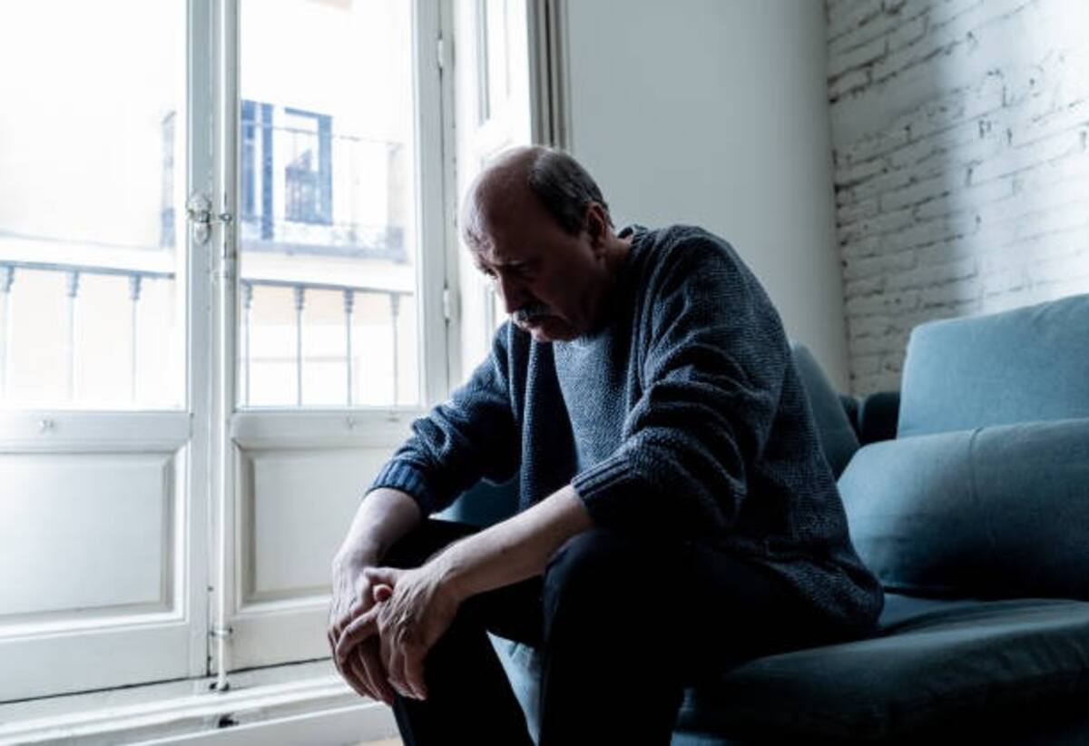 Adulto mayor triste. Foto: Ilustrativa