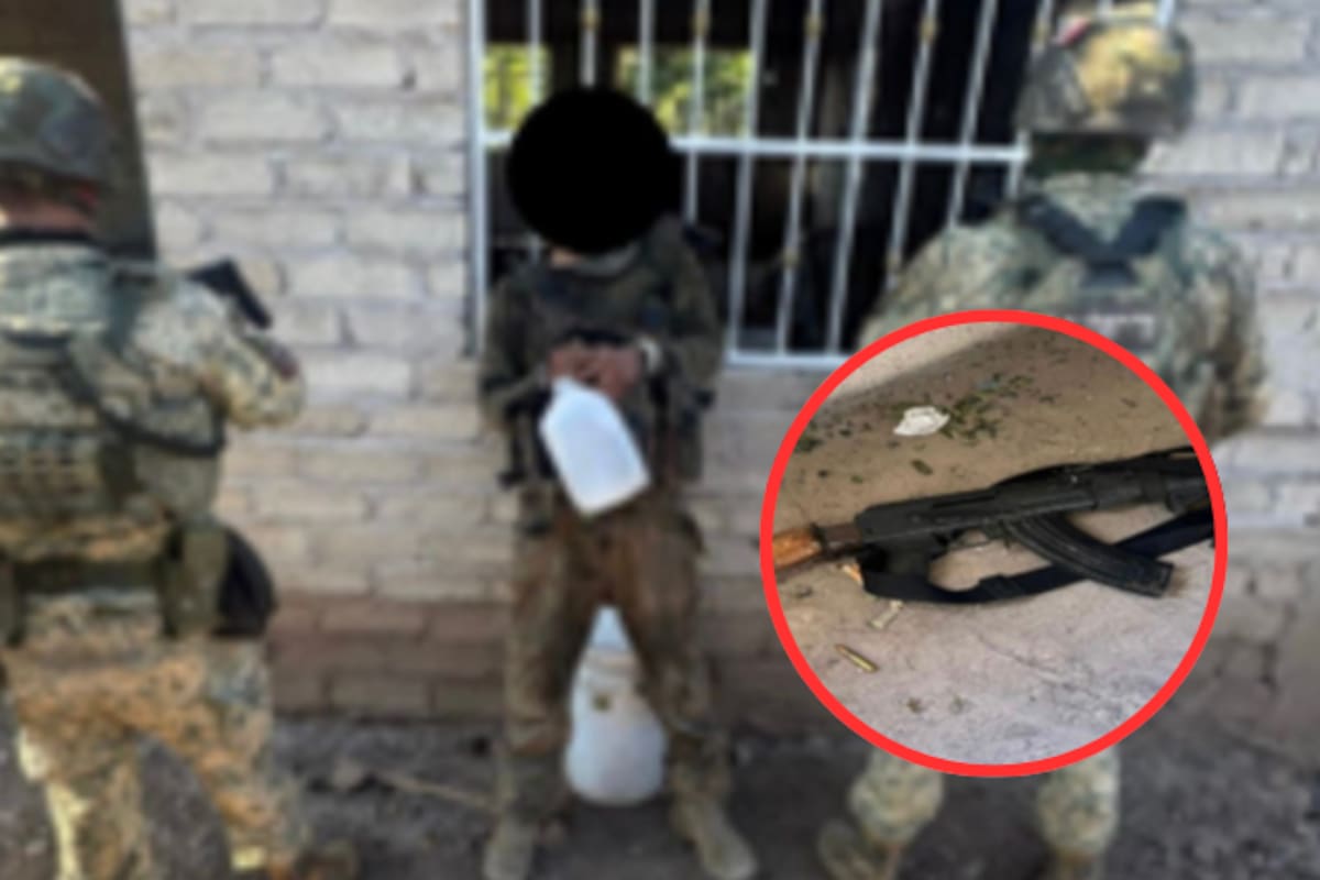 Detienen a un hombre armado y liberan a una mujer en Sinaloa