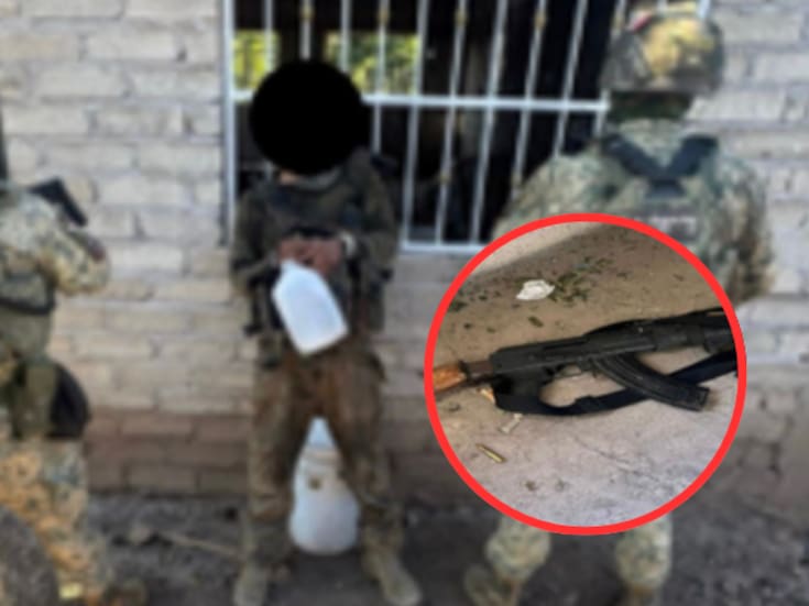 Detienen a un hombre armado y liberan a una mujer en Sinaloa