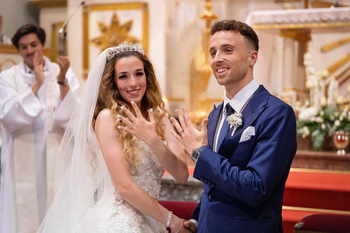 Diogo Jota en su boda con Rute Cardoso. (Foto: @DiogoJota18)