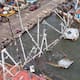 Fuerte oleaje de Polo hunde barcos camaroneros en Guaymas