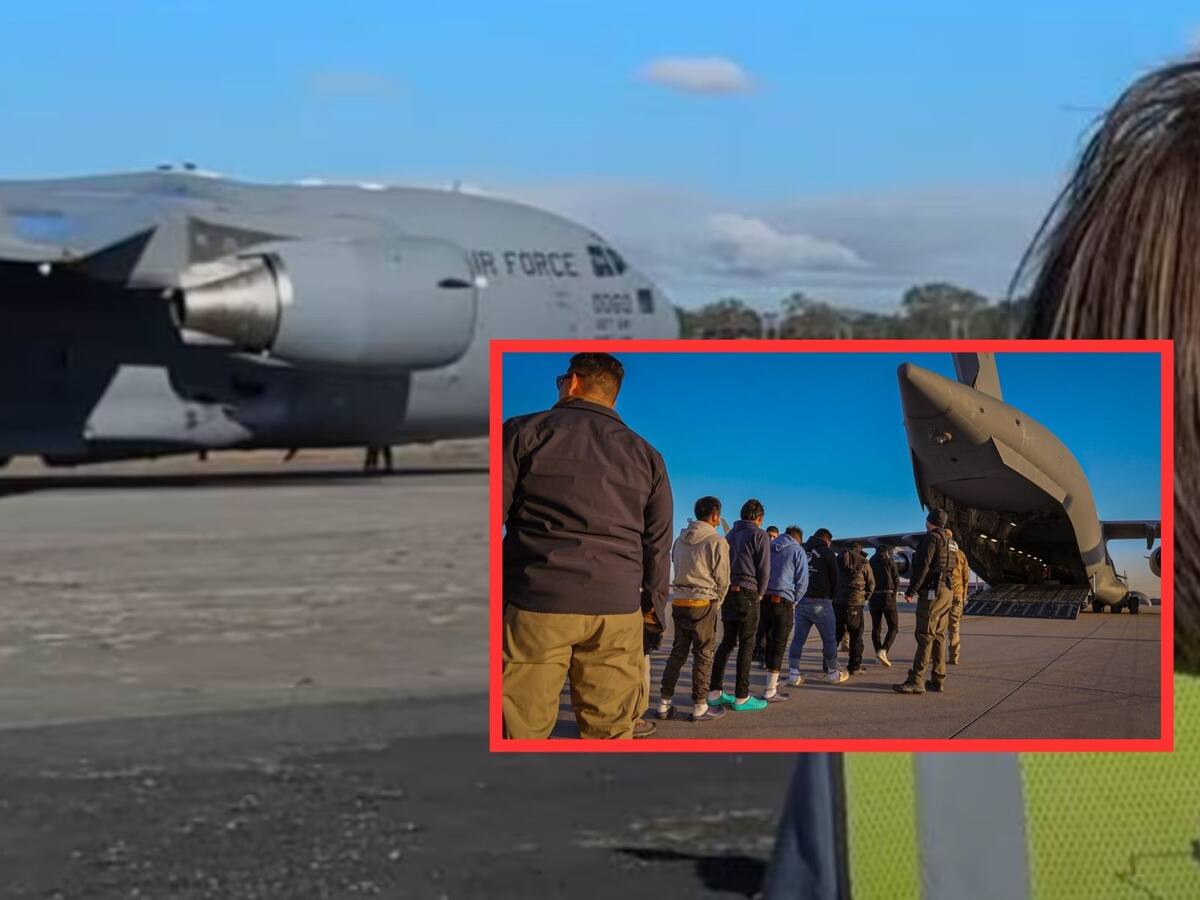 Segob aclara que EU nunca solicitó permiso para vuelo con migrantes sobre México. | Crédito: El Universal/X @PressSec