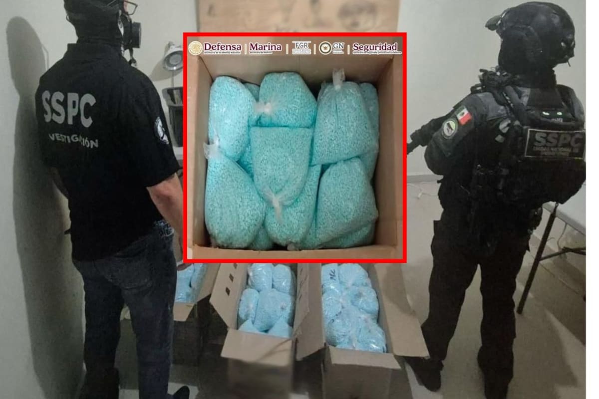 Golpe al tráfico de fentanilo en Colima: aseguran 270 kilos y detienen a presunto líder de célula criminal