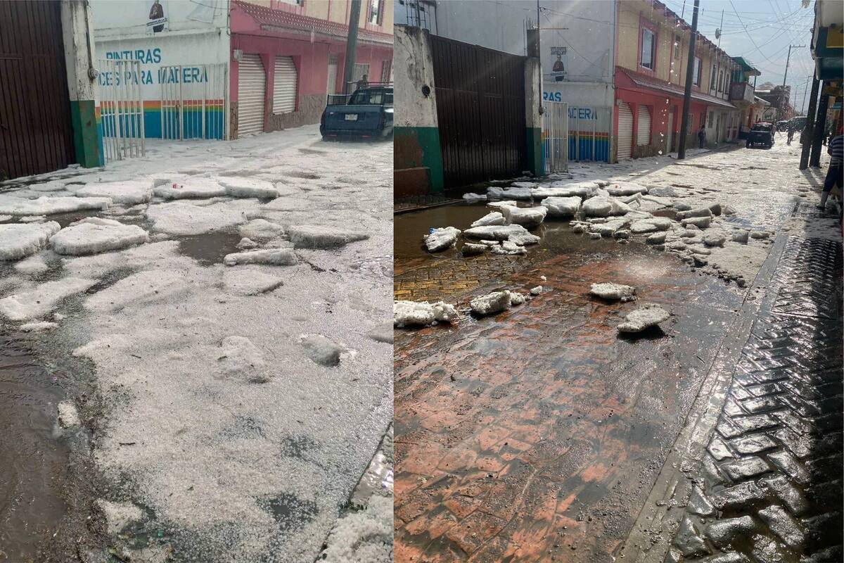 VIDEO: Cae fuerte granizada en Chiapas luego de ola de calor