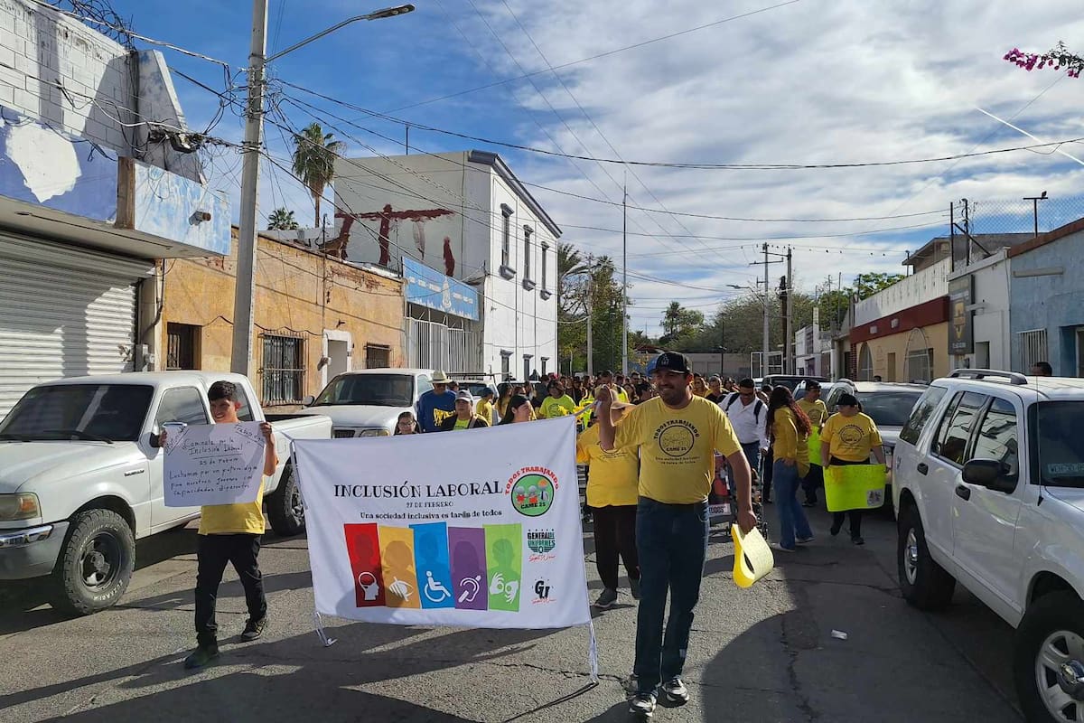 Día de la Inclusión Laboral: realizan marcha para exigir condiciones justas de trabajo para personas con discapacidad