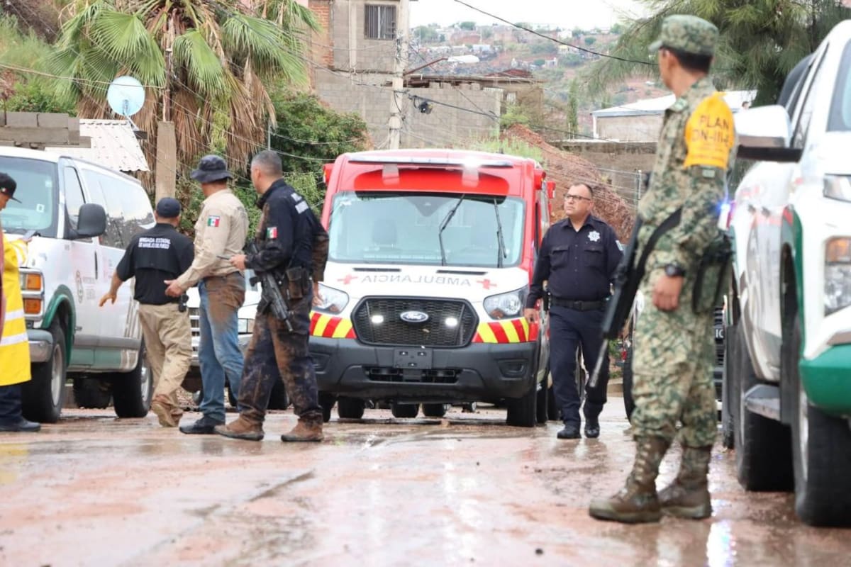 Fallece persona en deslave por fuertes lluvias en Nogales