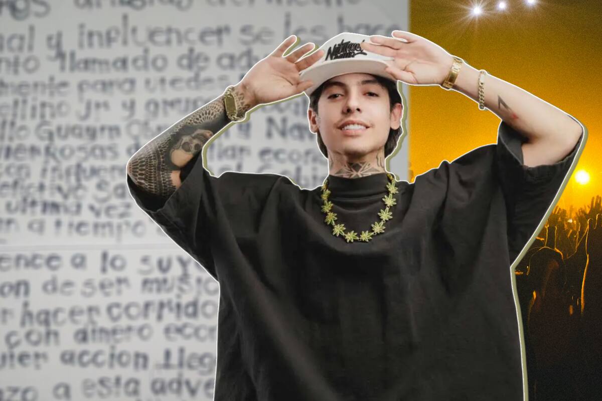 Natanael Cano responde a las amenazas de grupos criminales; “Si me pagan canto y no pregunto”