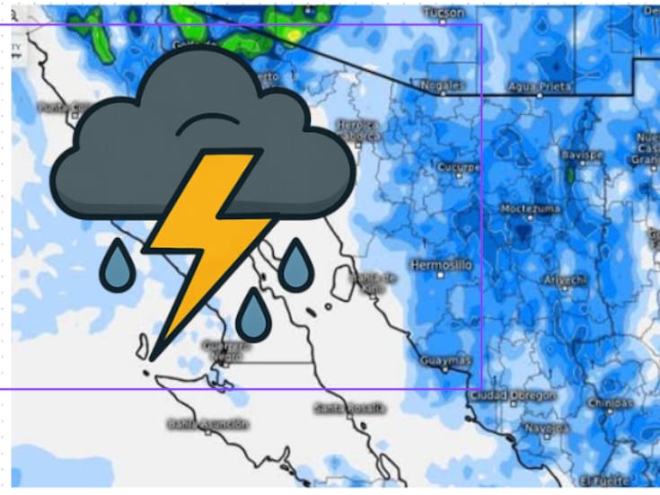 Tormentas eléctricas, vientos fuertes y cielos traicioneros: Sonora bajo amenaza climática este sábado
