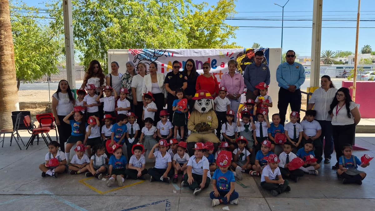 ¡Aprende a mantenerte seguro! Niños del preescolar Nacameri culminan curso de prevención de incendios