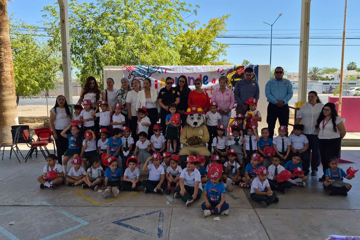 ¡Aprende a mantenerte seguro! Niños del preescolar Nacameri culminan curso de prevención de incendios