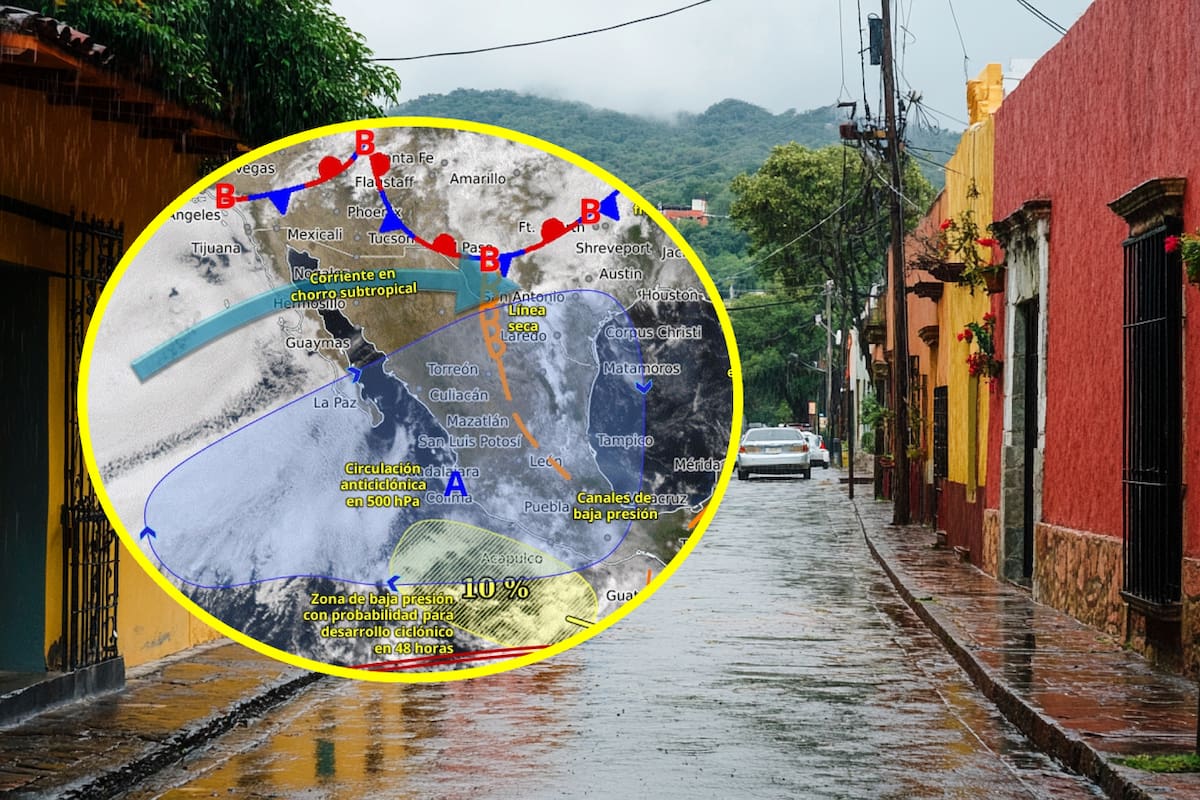 SMN alerta: Línea seca y corriente en chorro subtropical y divergencia, ocasionarán lluvias fuertes