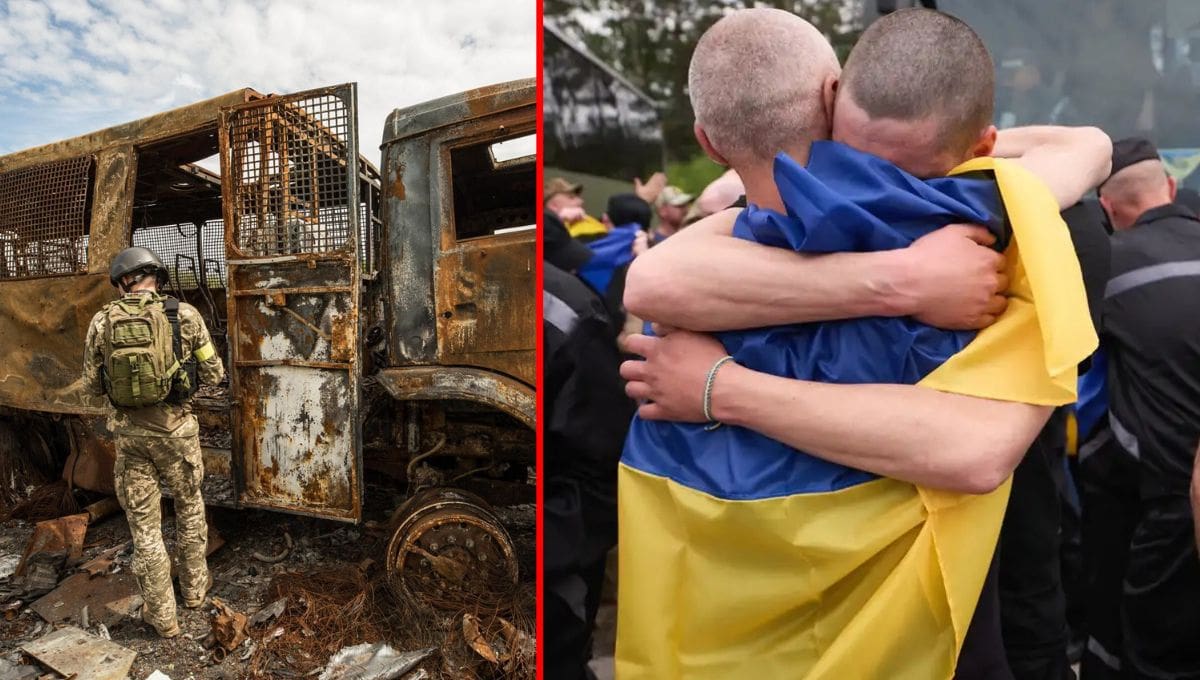 Rusia y Ucrania realizaron su primer intercambio de prisioneros de guerra menores de 25 años, como parte de acuerdos de paz en Estambul.