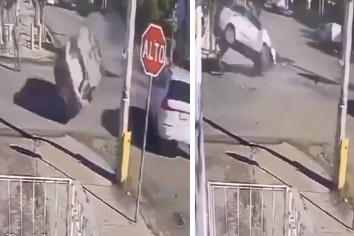 VIDEO: Cámara captó el aparatoso choque en la avenida Olivares de Hermosillo