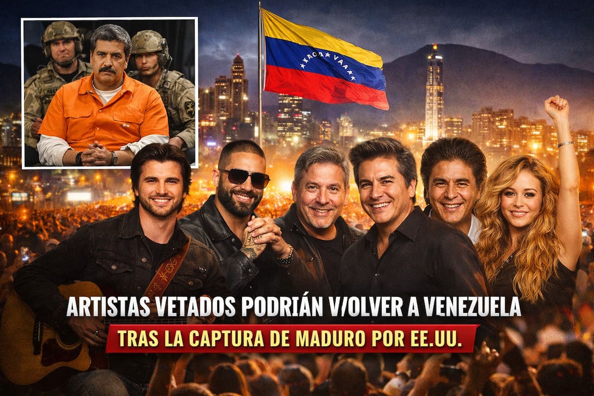 Artistas vetados por el chavismo podrían regresar a Venezuela tras la detención de Nicolás Maduro por Estados Unidos