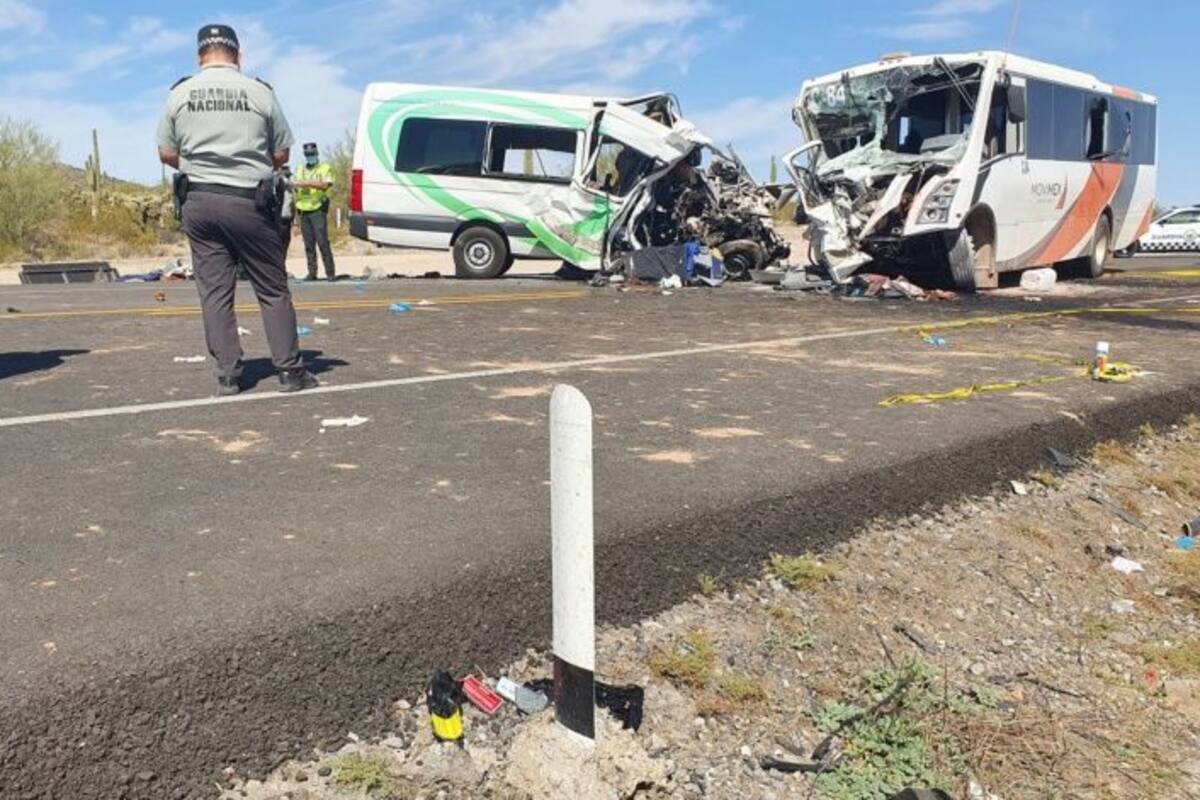Choque en carretera Caborca-Sonoyta deja 16 muertos y 14 heridos, aquí los nombres