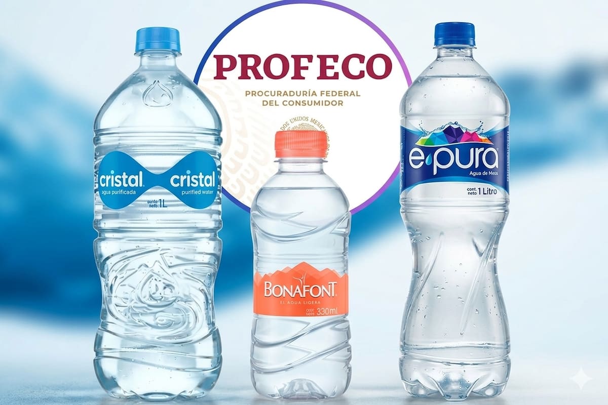 Profeco analiza marcas de agua embotellada y concluye que Bonafont, Ciel y Epura son las que de mejor resultado después de pruevas microbiológicas y físico-químicas