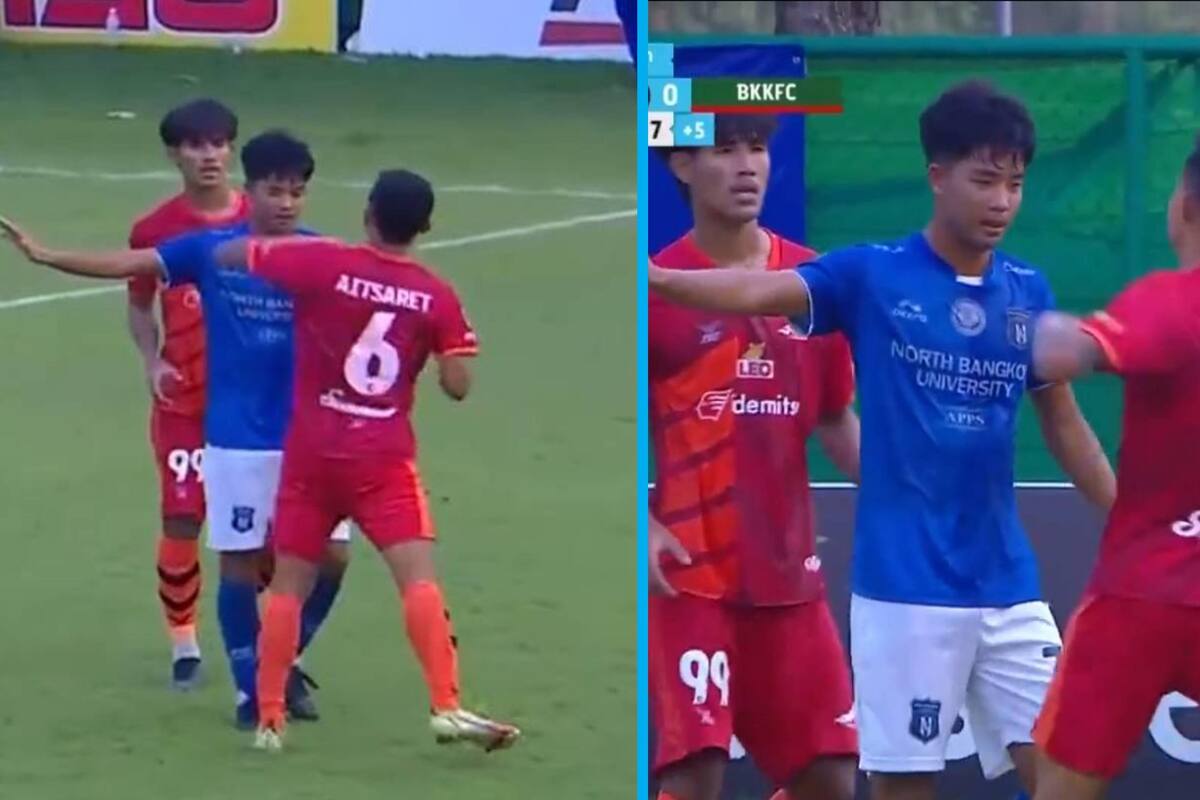 VIDEO VIRAL: Futbolista "se vuelve loco" y le da espantoso codazo a su rival en la cara