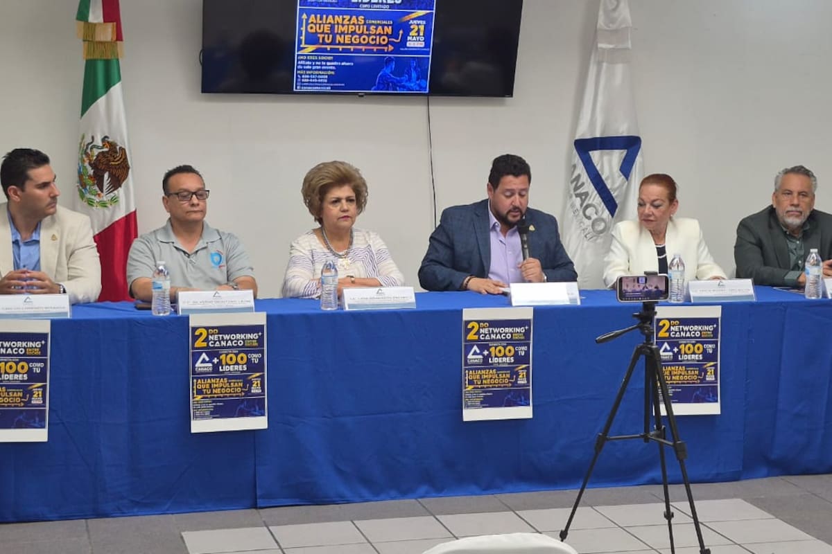 “A veces buscamos en internet lo que ya existe aquí”: Canaco Mexicali reúne a más de 100 empresarios locales en networking