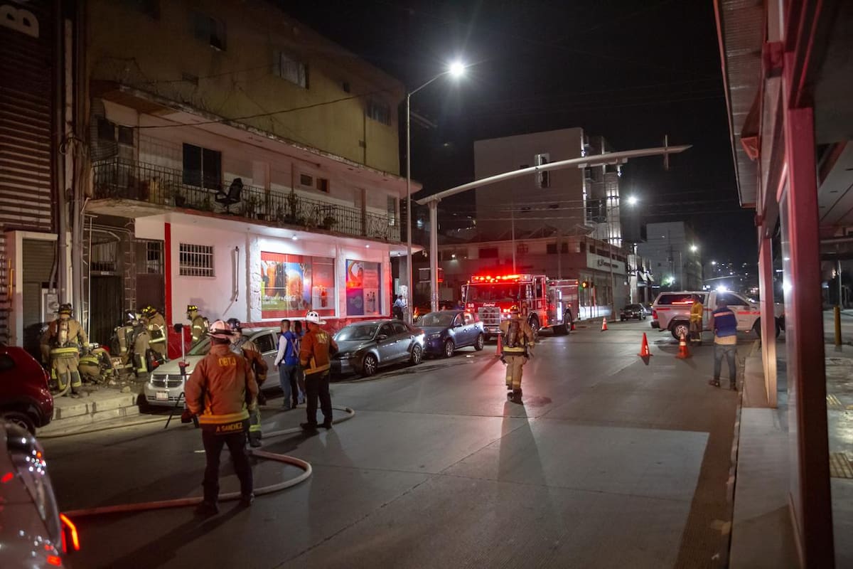 El percance ocurrió en la Zona Centro de Tijuana. Foto: Border Zoom