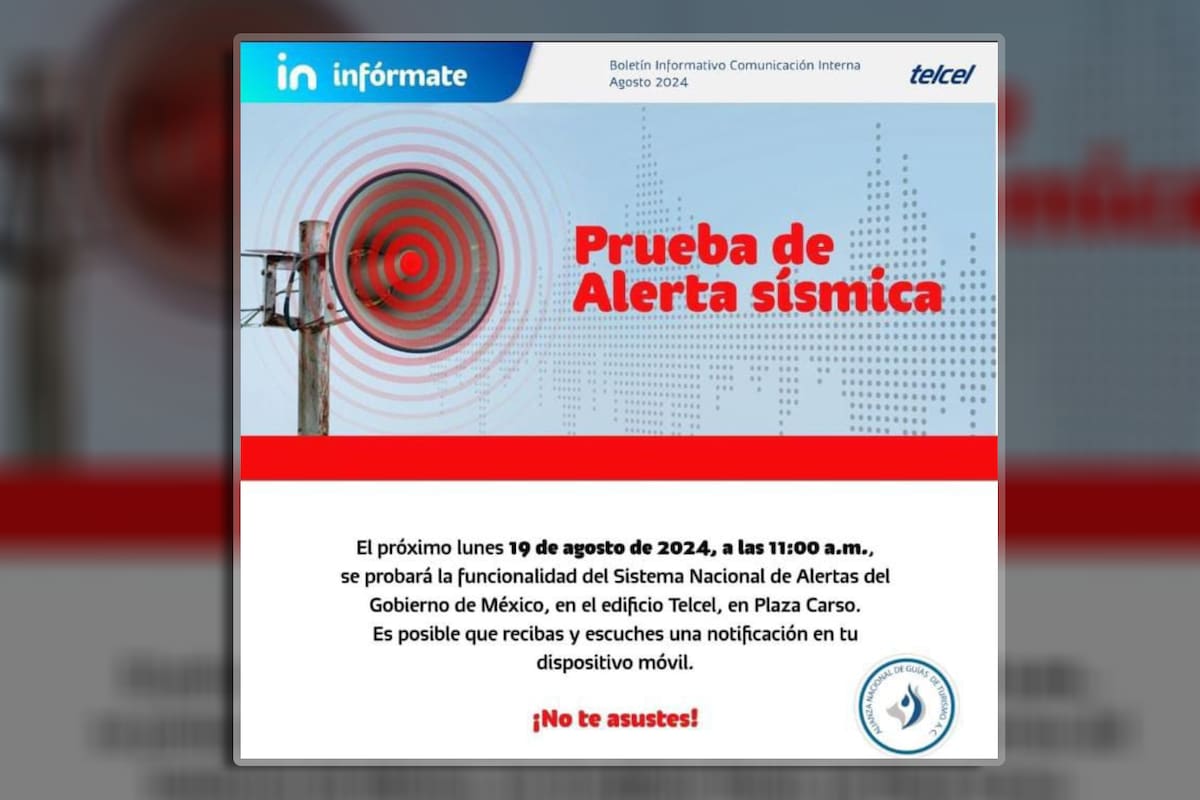 ¡No te asustes!, Prueba de alerta sísmica sonará mañana en celulares: Esto es lo que debes saber