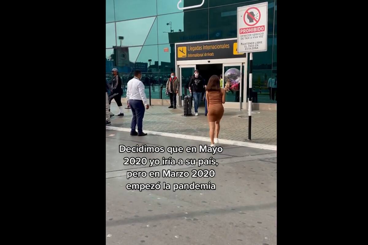 VIRAL TIKTOK: Pareja se reencuentra después de mantener dos años de relación a distancia