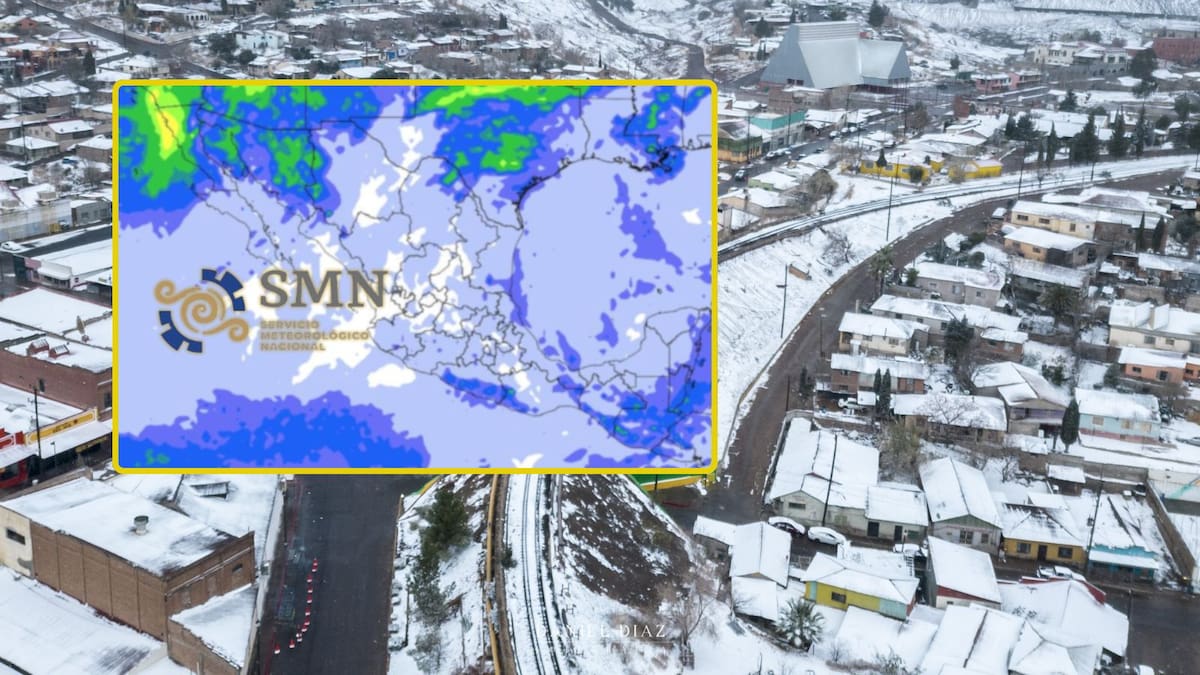 SMN alerta por caída de nieve y fuertes lluvias para el miércoles y jueves en estas ciudades; frente frío 15 bajará las temperaturas a -10 °C en algunas partes