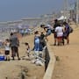 Así luce Playas de Tijuana durante el último domingo de vacaciones, con familias buscando escapar del calor antes del regreso a clases