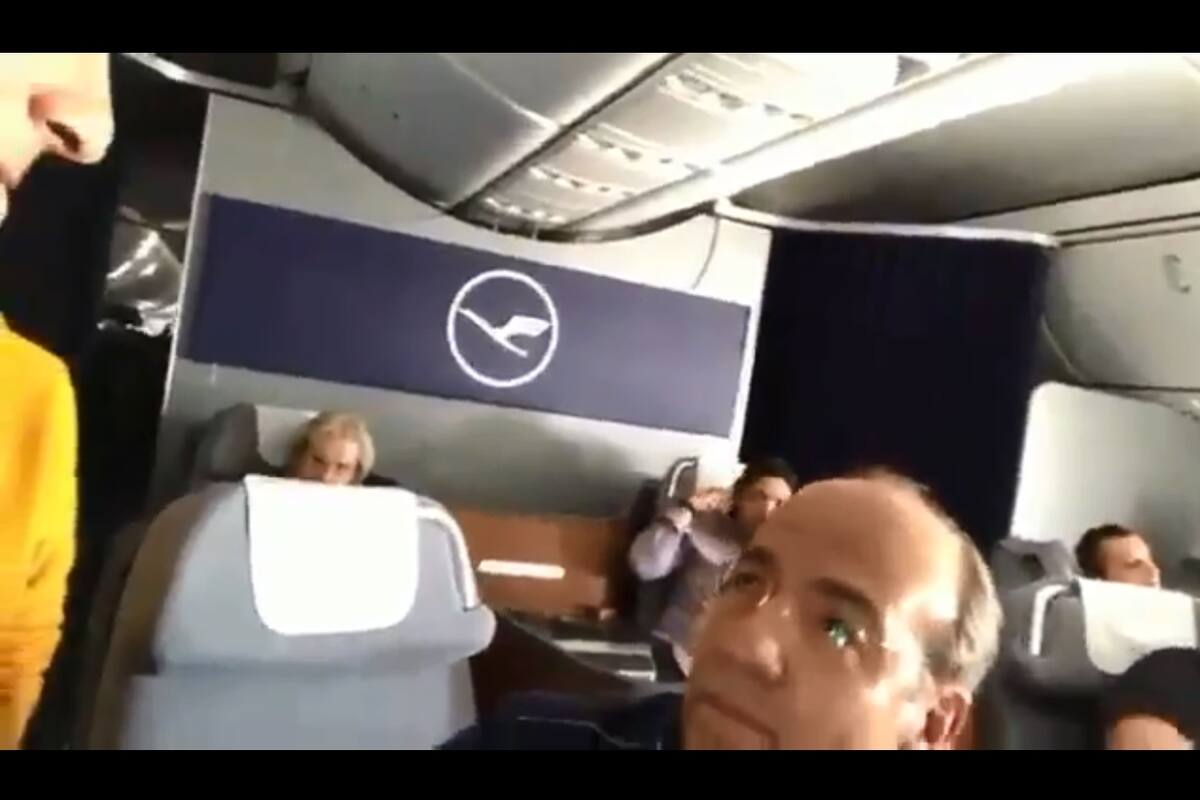 VIDEO: Encuentran a Felipe Calderón en vuelo alemán