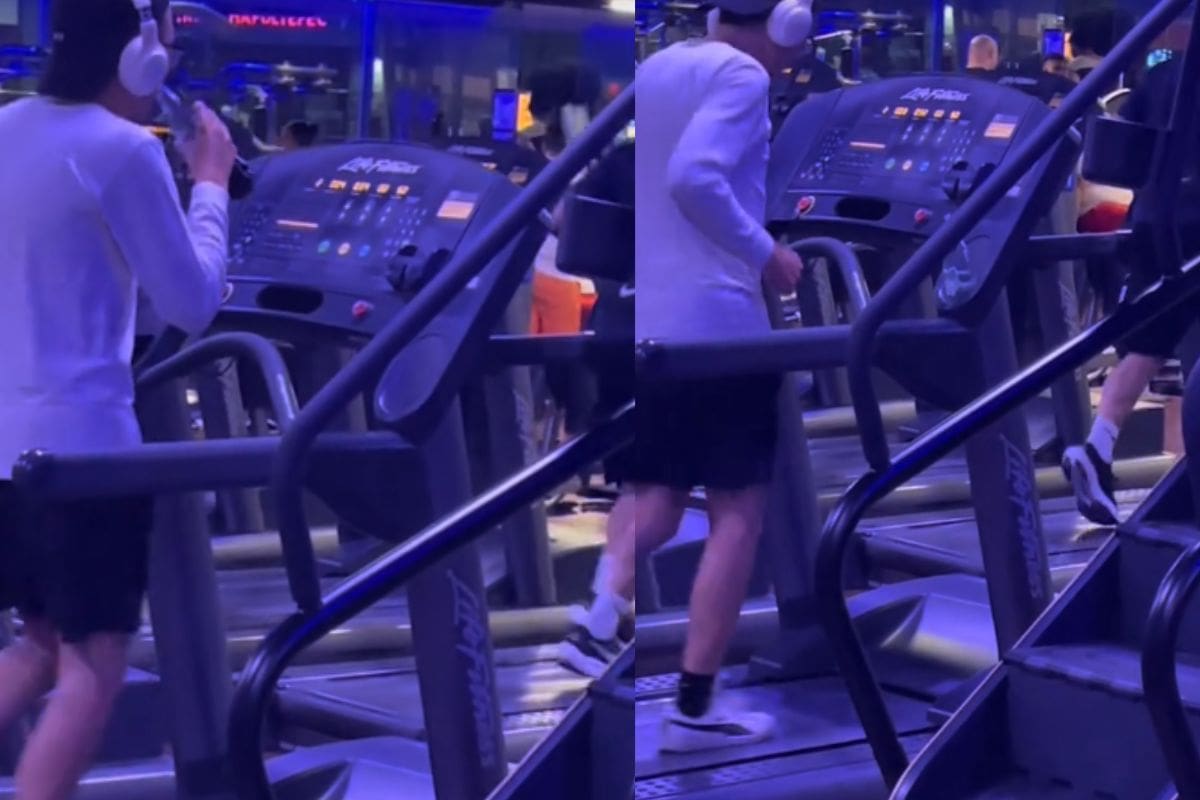 “Hay gente que no entiende la vibra”: Hombre hace ejercicio en la caminadora mientras se bebe un refresco