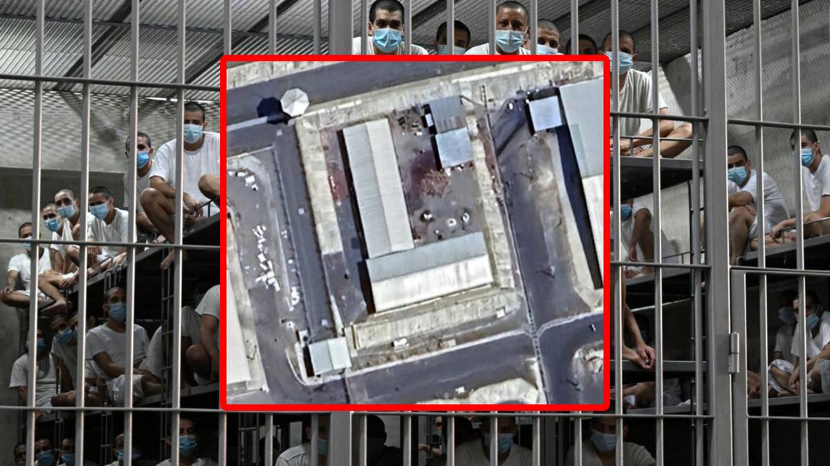 Nace conspiración sobre un 'campo de exterminio' en CECOT después de que una horrorosa imagen de Google Maps se volvió viral en TikTok. FOTO: Especial