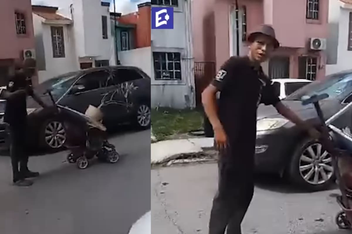 “¿Por que te la llevas? Por ratero: Mujer persigue un sujeto en su carro pues se robo una maceta de ella