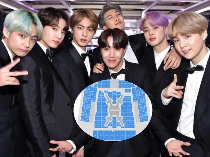 Ticketmaster revela el mapa para el concierto de BTS en CDMX: así será el escenario y las zonas del Estadio GNP
