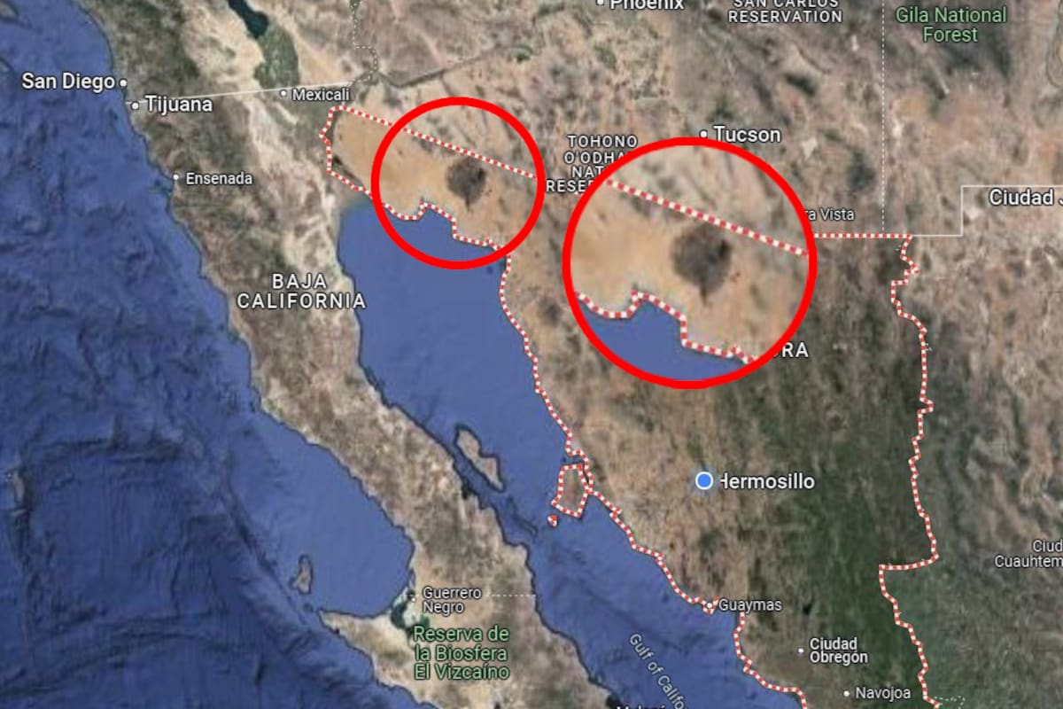 ¿Qué es esa mancha que se ve en el mapa del Estado de Sonora?