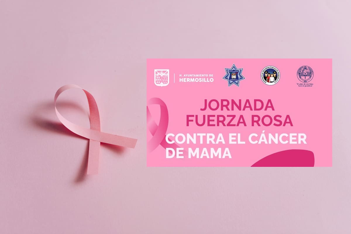 Se realizará Jornada Fuerza Rosa para prevenir el cáncer de mama en mujeres de la Policía Municipal de Hermosillo