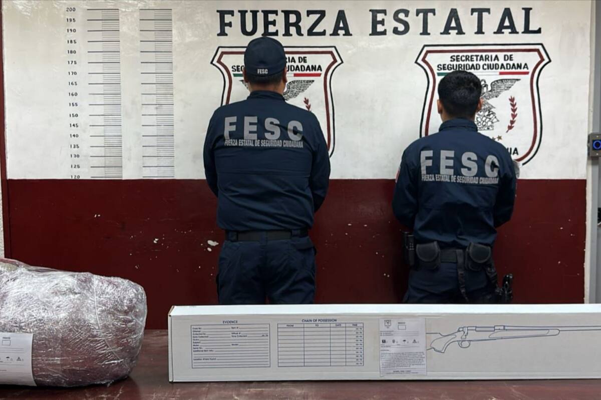 Abandonan arma larga en carretera del Valle; fue asegurada por la Fuerza Estatal