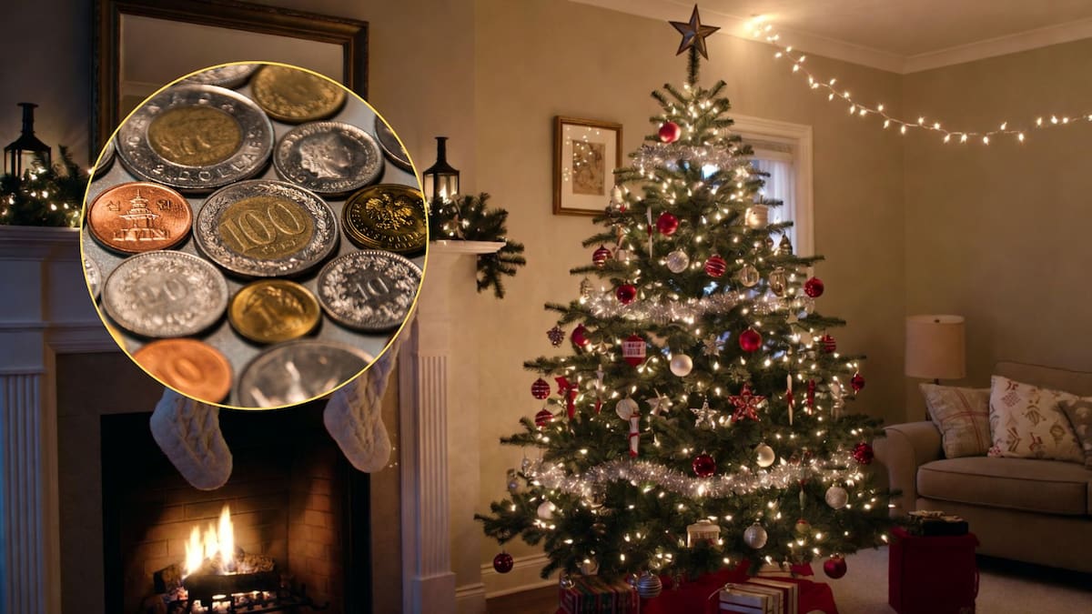 Qué significa el ritual de esconder monedas en el árbol de Navidad y para qué se hace