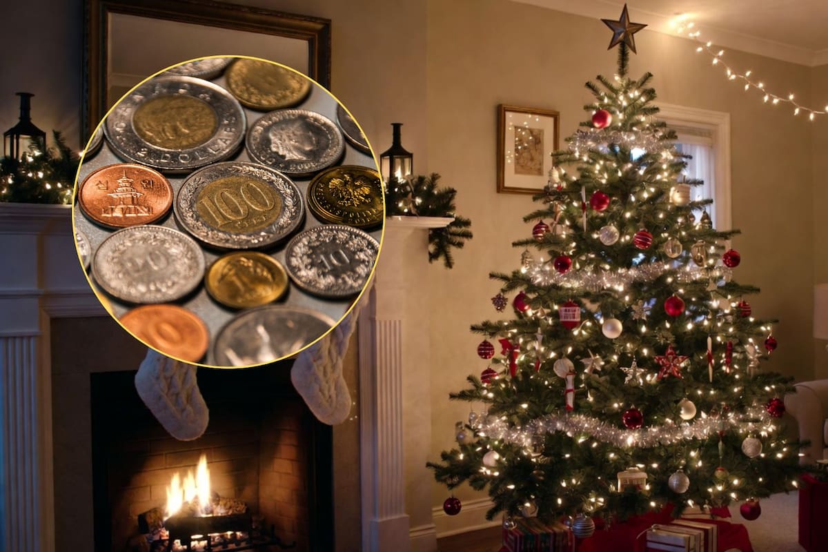Qué significa el ritual de esconder monedas en el árbol de Navidad y para qué se hace