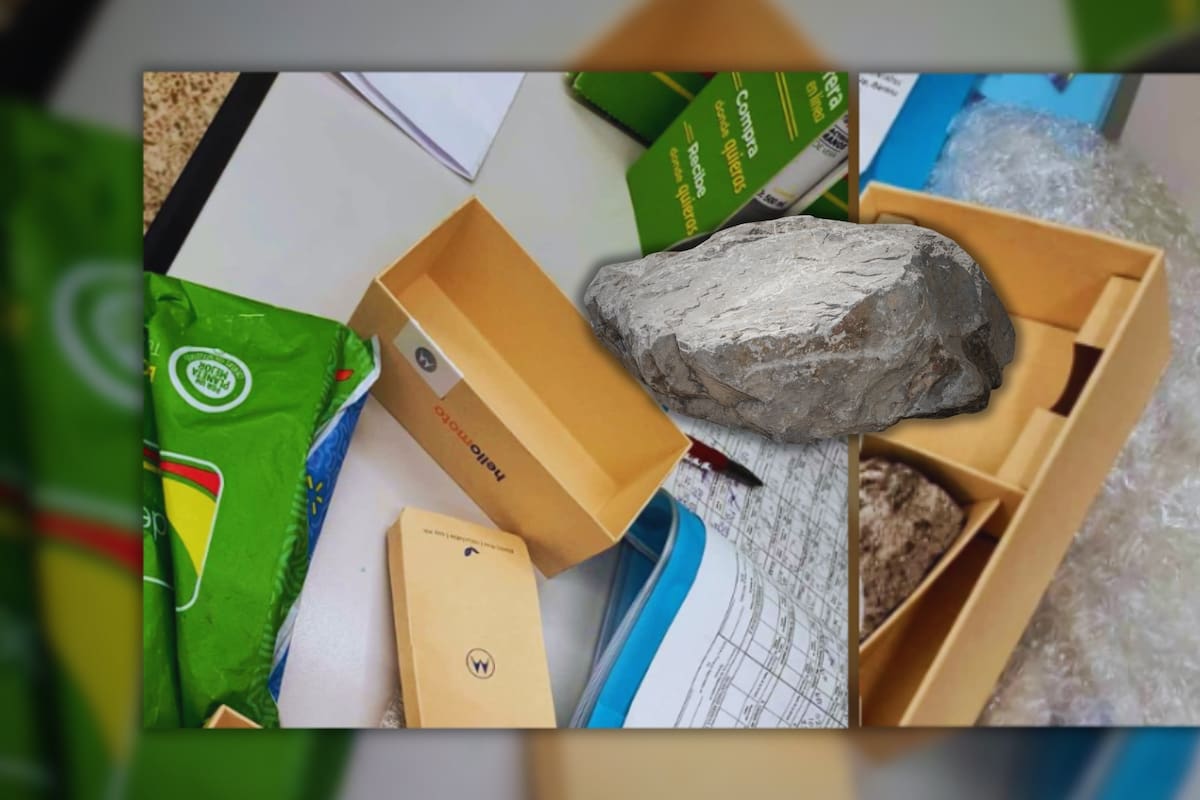 Pidieron un celular por una reconocida tienda en línea, pero al abrir el paquete se dieron cuenta de que la caja venía con una piedra; familias denuncian estafa en compras por internet en Cuernavaca