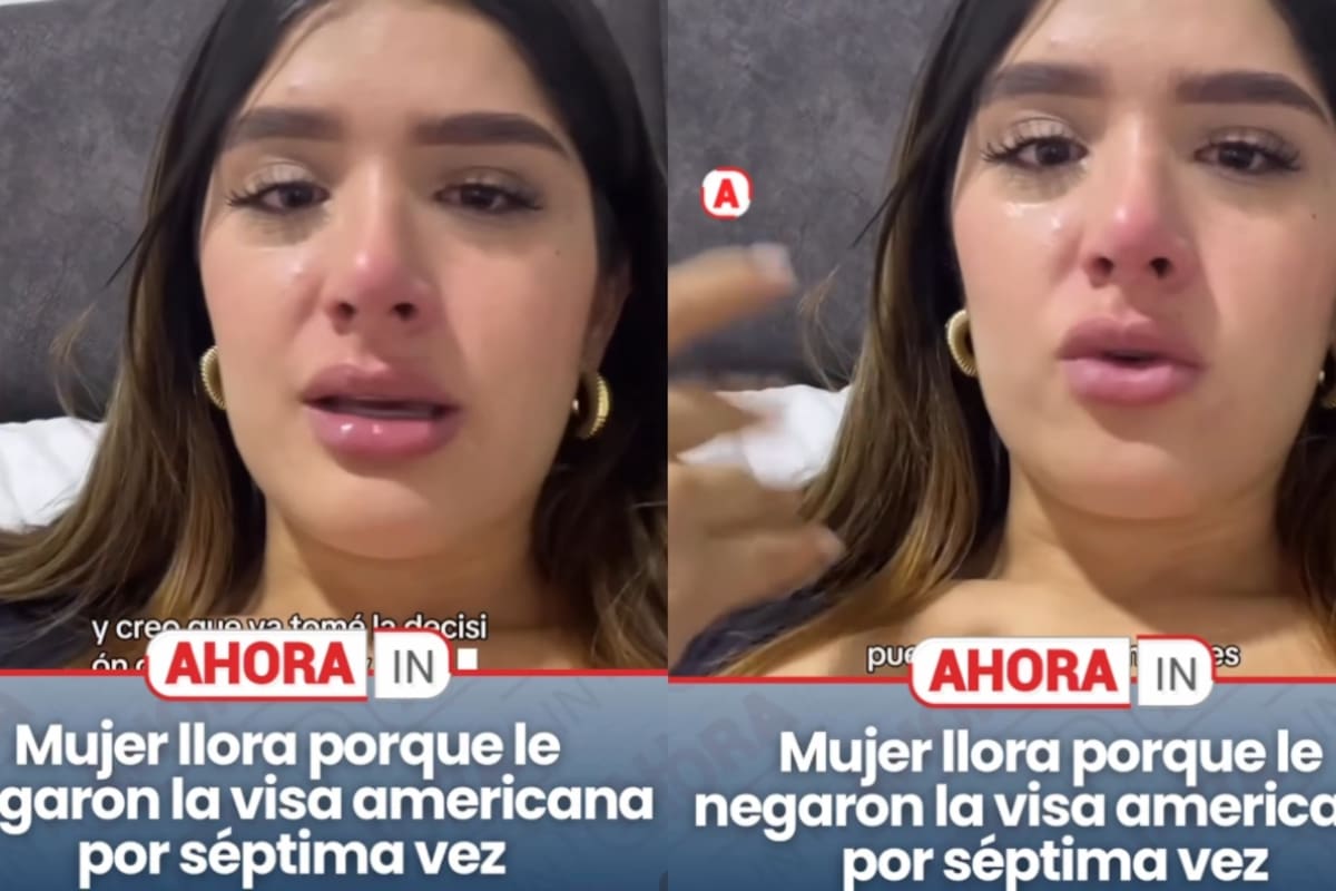“La vida no es como uno quiere que sea”: Mujer se graba llorando tras recibir la negación de su visa por séptima vez