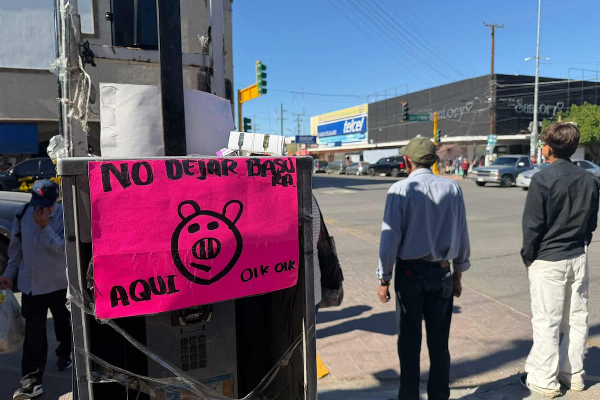 Buscan con letreros que la ciudadanía tire la basura en su lugar