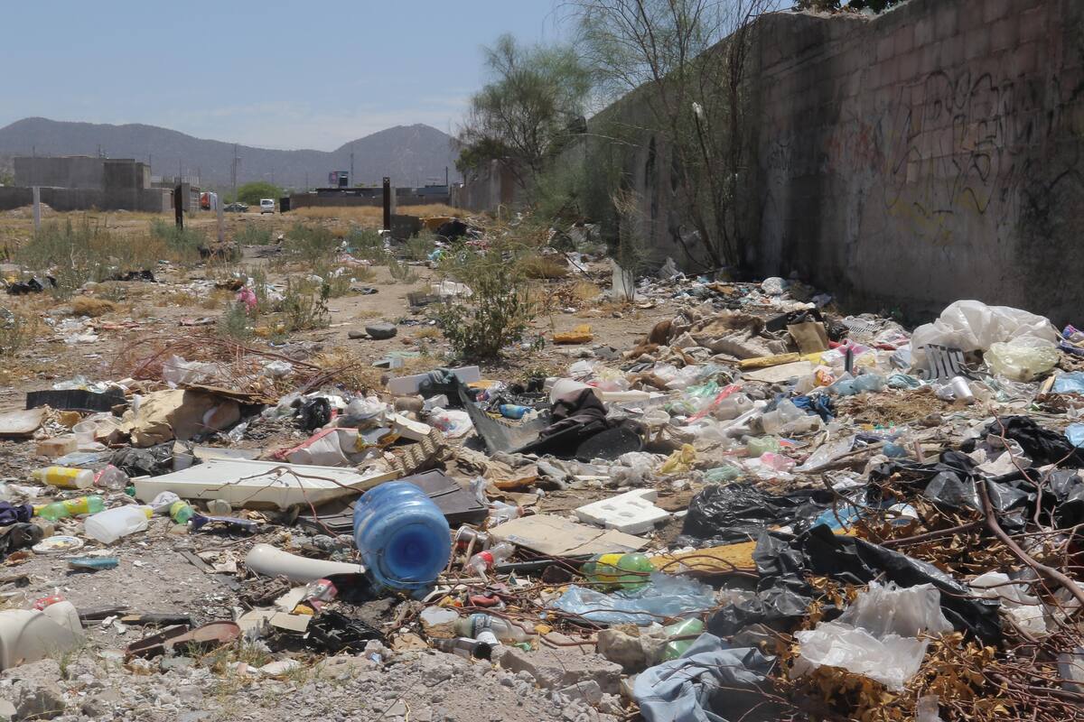 Agarran baldío de basurero