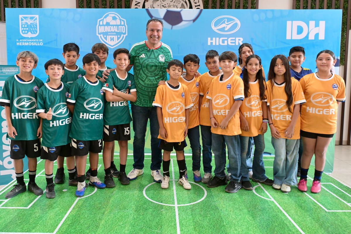 “Toño” Astiazarán inaugura Mundialito H en Hermosillo con 48 equipos y seis sedes deportivas