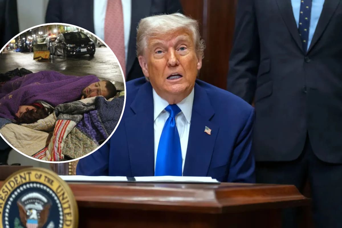 Trump firma orden ejecutiva contra personas sin hogar y ahora podrá hacer esto con ellos sin tomar en cuenta su consentimiento